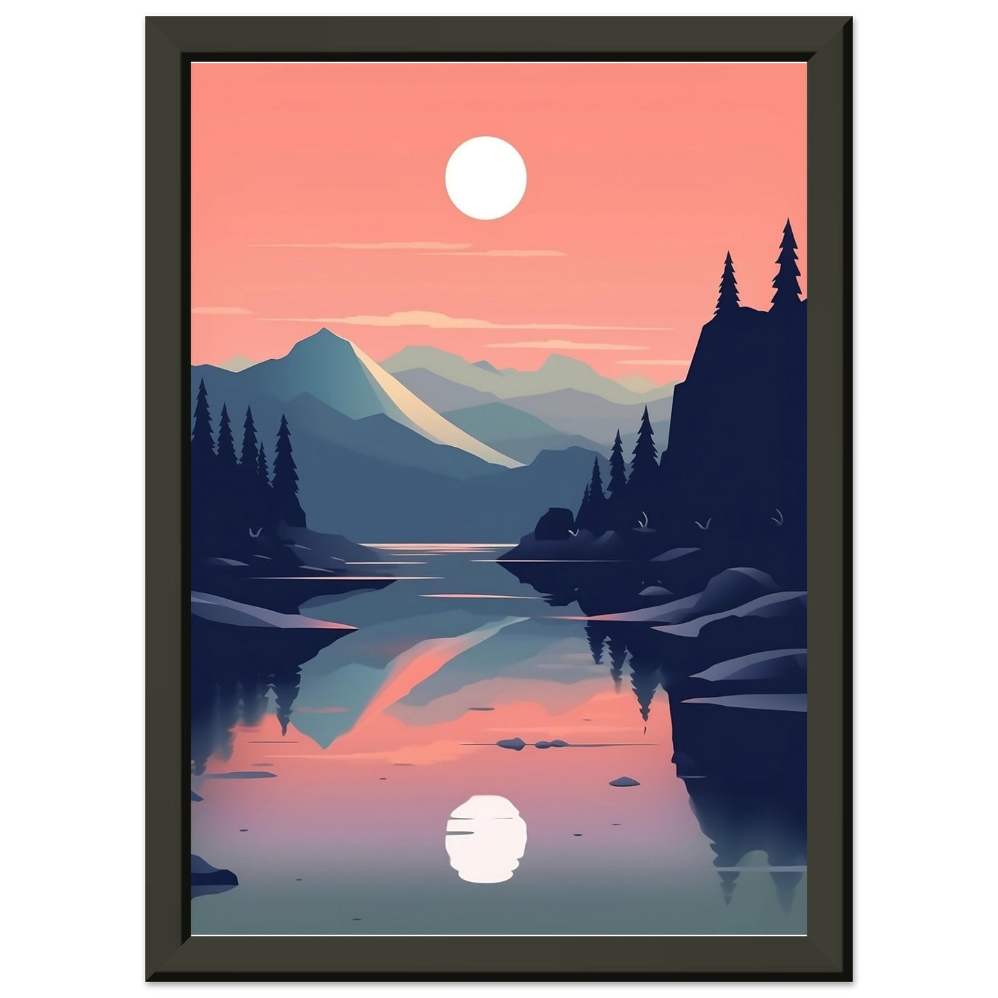 Low poly sunset